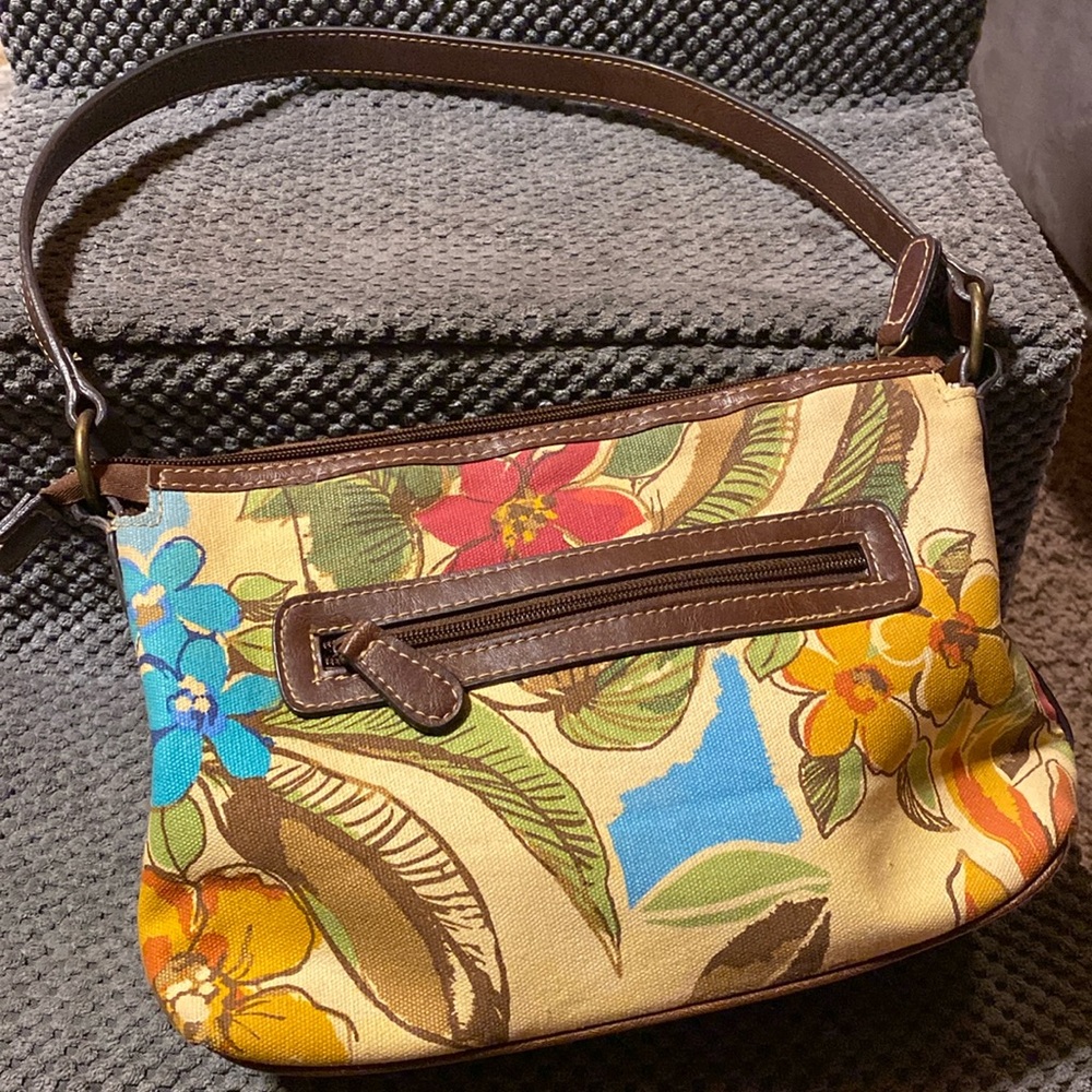Like new small floral shoulder bag